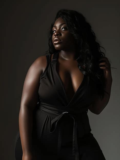 Premium Photo Hot Sexy Fashion Curvy Model In Attractive Pose Fashion Photo Session