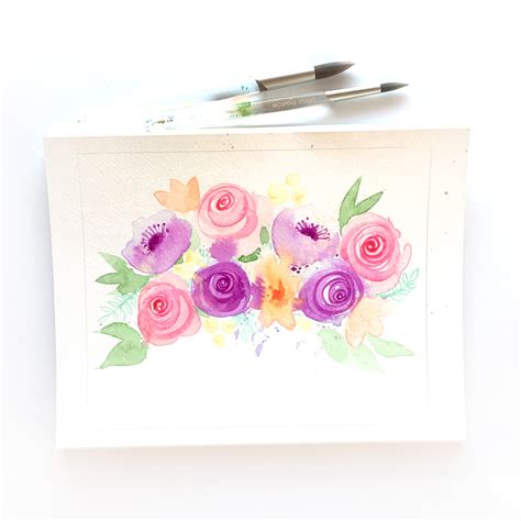 Watercolor Painting Flowers – Mospens Studio