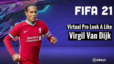 Virgil Van Dijk FIFA 21 Pro Clubs Lookalike Virtual Pro Lookalike