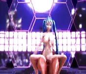 Blue Haired Babe Masturbates Porn300