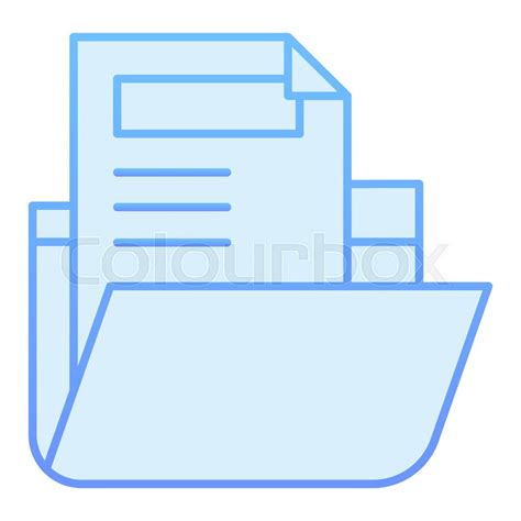 Blue File Folder Icon