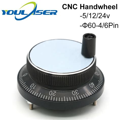 Free Shipping CNC Pulser Handwheel 5V 6pin Pulse 100 Manual Pulse