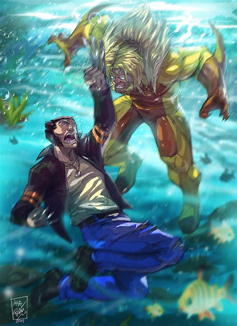 wolverine vs sabretooth by artnerdx on DeviantArt