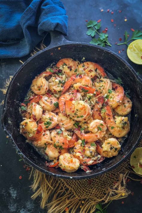 Garlic Butter Shrimp Recipe Step By Step Video Whiskaffair