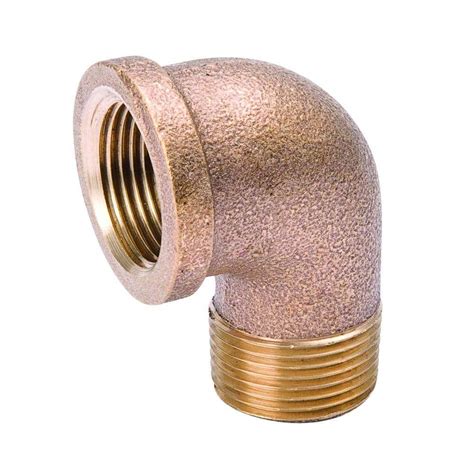 Mueller Streamline 3 4 In Brass 90 Degree FPT X MPT Threaded Street