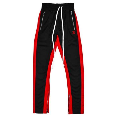 Tz Track Pants Black Red Line Shopping