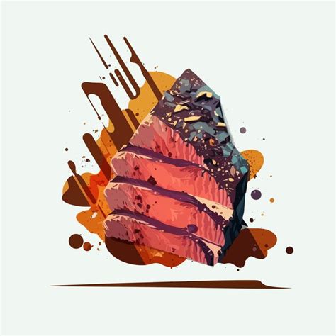 Premium Vector Vector Cute Steaks Cartoon Style