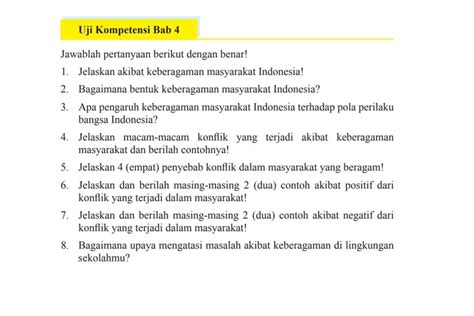 Kunci Jawaban PKN Kelas 9 Halaman 120 Uji Kompetensi Bab 4 Jelaskan