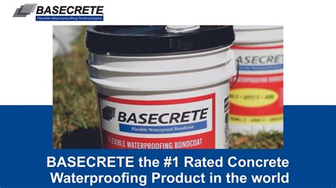 BASECRETE the #1 Rated Concrete Waterprooging Product in the world ...