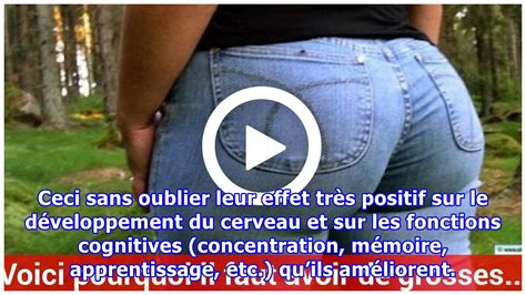 Voici Pourquoi Il Faut Avoir De Grosses Fesses Dapr S La Science Youtube