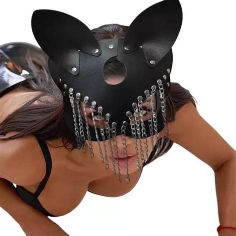 Máscara Orejas Gato Antifaz Cosplay Sexy Gatubela Para Mujer Envío gratis