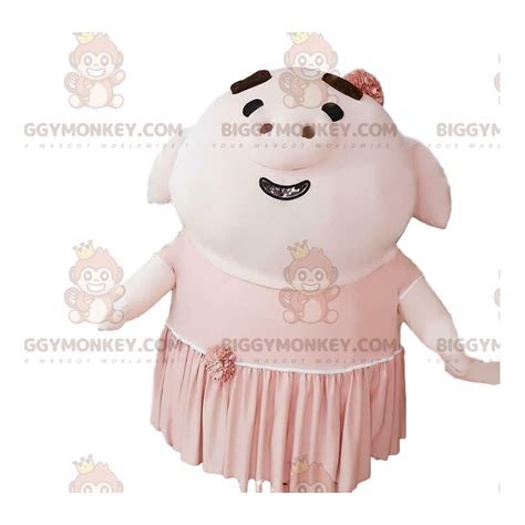 Giant Inflatable Pig BIGGYMONKEY™ Mascot Costume Sizes L (175-180CM)