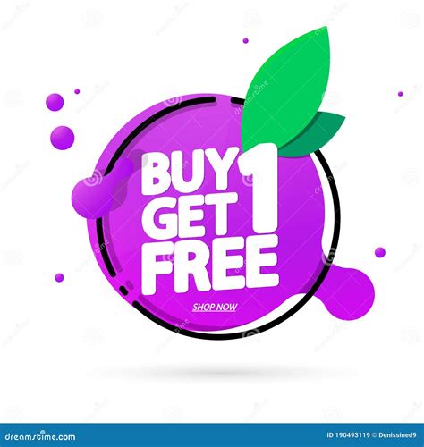 Buy 1 Get 1 Free Sale Banner Design Template Discount Tag Special