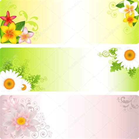 Flower Banner Stock Vector Image By ©adamson 3555574