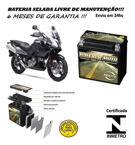 Bateria Selada Vstrom 1000 Dl 12 Amperes Mod Orig Parcelamento Sem Juros