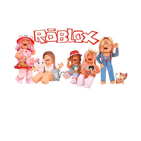 Printable Roblox Girls Clipart for Tshirt Tumblers Birthday and More - Etsy