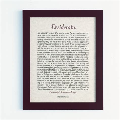 Desiderata Spanish Printable Desiderata En Espa Ol Desiderata Print