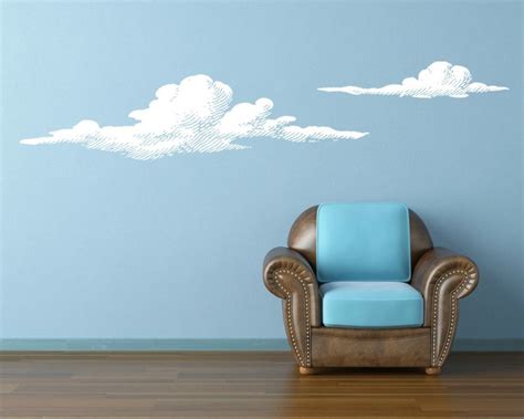 Cloud Decals Cloud Wall Decal Modern Nursery Decor Decor - Etsy