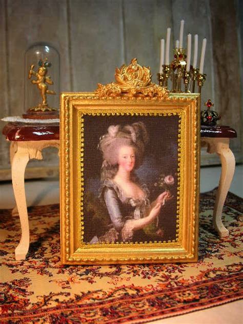 Portrait De Marie Antoinette Dit à La Rose