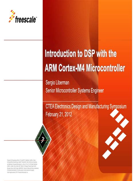 Introduction to DSP with the ARM Cortex-M4 Microcontroller - Feb 2012.pdf | Digital Signal ...