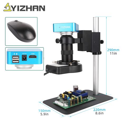 YIZHAN Sony IMX335 HDMI USB Digital Video Monocular Microscope Camera