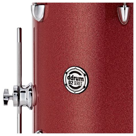 OFFLINE DDrum D2 14 X 14 Add On Floor Tom Red Sparkle Gear4music