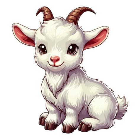 Goat Vector Cartoon Illustration Premium Ai Generated Vector