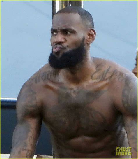 LeBron James Does A Shirtless Workout While Vacationing In Italy Photo