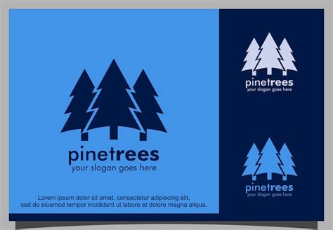 Premium Vector Pine Tree Vector Logo Design