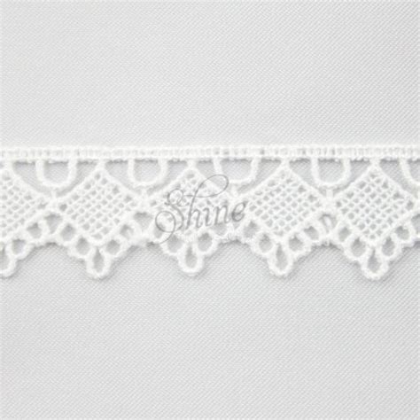 Guipure Lace Trimming 41767 White Shine Trimmings Fabrics