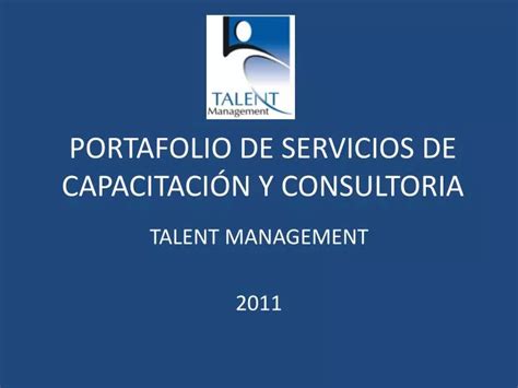 Ppt Portafolio De Servicios De Capacitaci N Y Consultoria Powerpoint