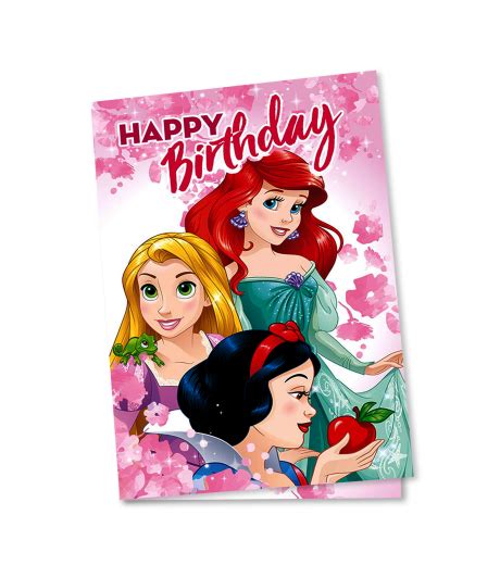 Disney Princesses Birthday Card Nsejtmt