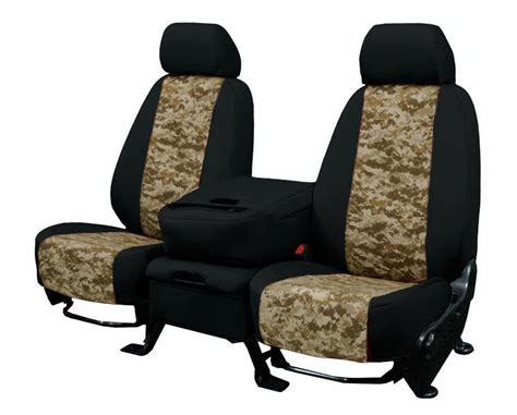 Caltrend Rear 60 40 Split Bench Camo Seat Covers For 2001 2003 Ford F 150 Fd240 96ks Desert