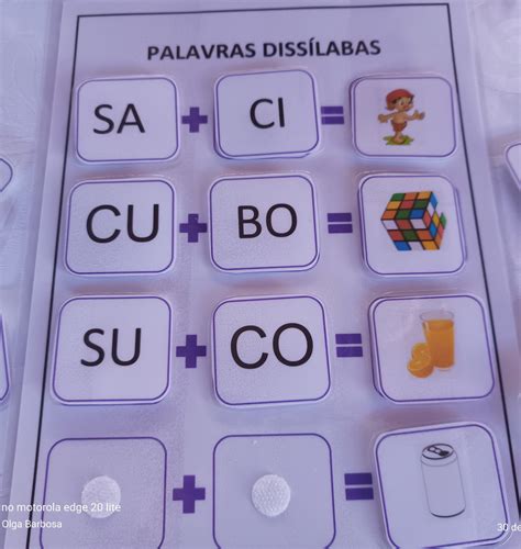 Material Pedag Gico Plastificado Forma O De Palavras Diss L