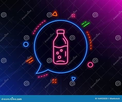 Water Bottle Line Icon Soda Aqua Sign Vector Stock Vector