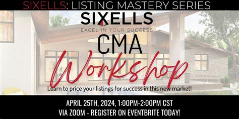 Cma Workshop Sixells Training April 25 2024 Online Event