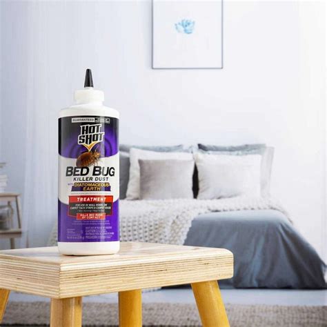 Hot Shot Bed Bug Killer Dust With Diatomaceous Earth Oz Home Office Supplies On Sale
