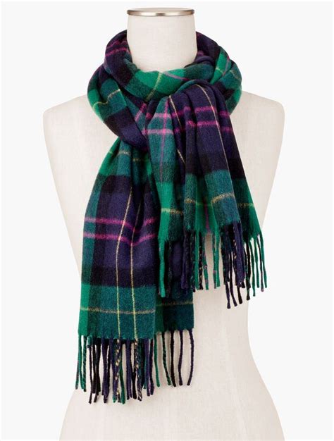 Talbots Tartan Cashmere Scarf Cashmere Scarf Talbots Fashion Scarf