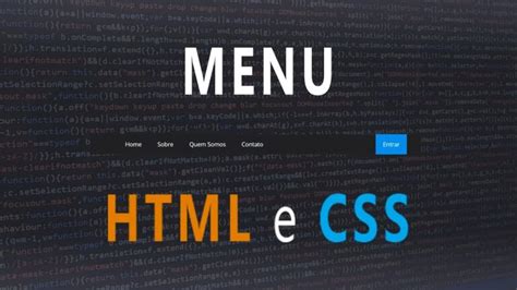 Guia Pr Tico Para Criar Menu Horizontal Em Html Actualizado Enero