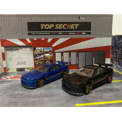 Jual HOT WHEELS NISSAN SKYLINE GT R R34 VARIANT WARNA BIRU EDISI TAHUN 2014 HOTWHEELS R34