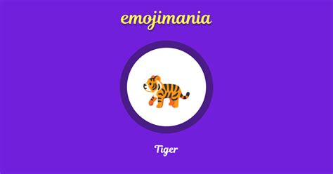 🐅 Tiger emoji Copy & Paste - Emojimania