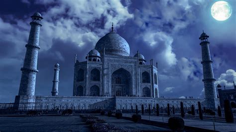 Taj Mahal Night Wallpapers - Top Free Taj Mahal Night Backgrounds ...