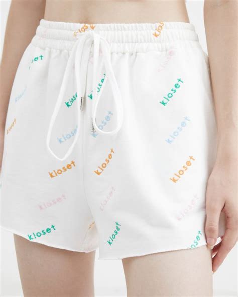 Embroidery Fleece Shorts