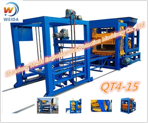 Automatic Concrete Block Fly Ash Brick Qt4 15 Paver Brick Making