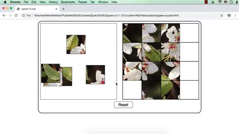 Jigsaw Puzzle Using Jquery Ui Draggable And Droppable Interactions