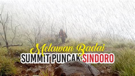 Menembus Dingin Dan Badai Pendakian Gunung Sindoro Via Alang Alang