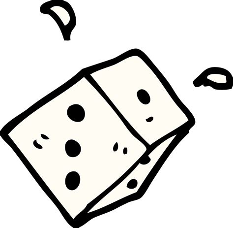 Cartoon Doodle Rolling Dice 12212689 Vector Art At Vecteezy