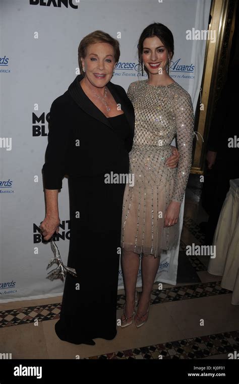 New York Ny November 01 Anne Hathaway Attends Montblanc Launches