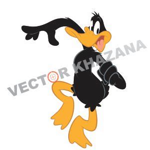 Daffy Duck Dancing Logo Vector