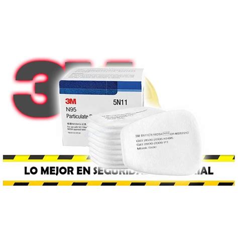 Prefiltro 5n11 3m Para Material Particulado Color Blanco